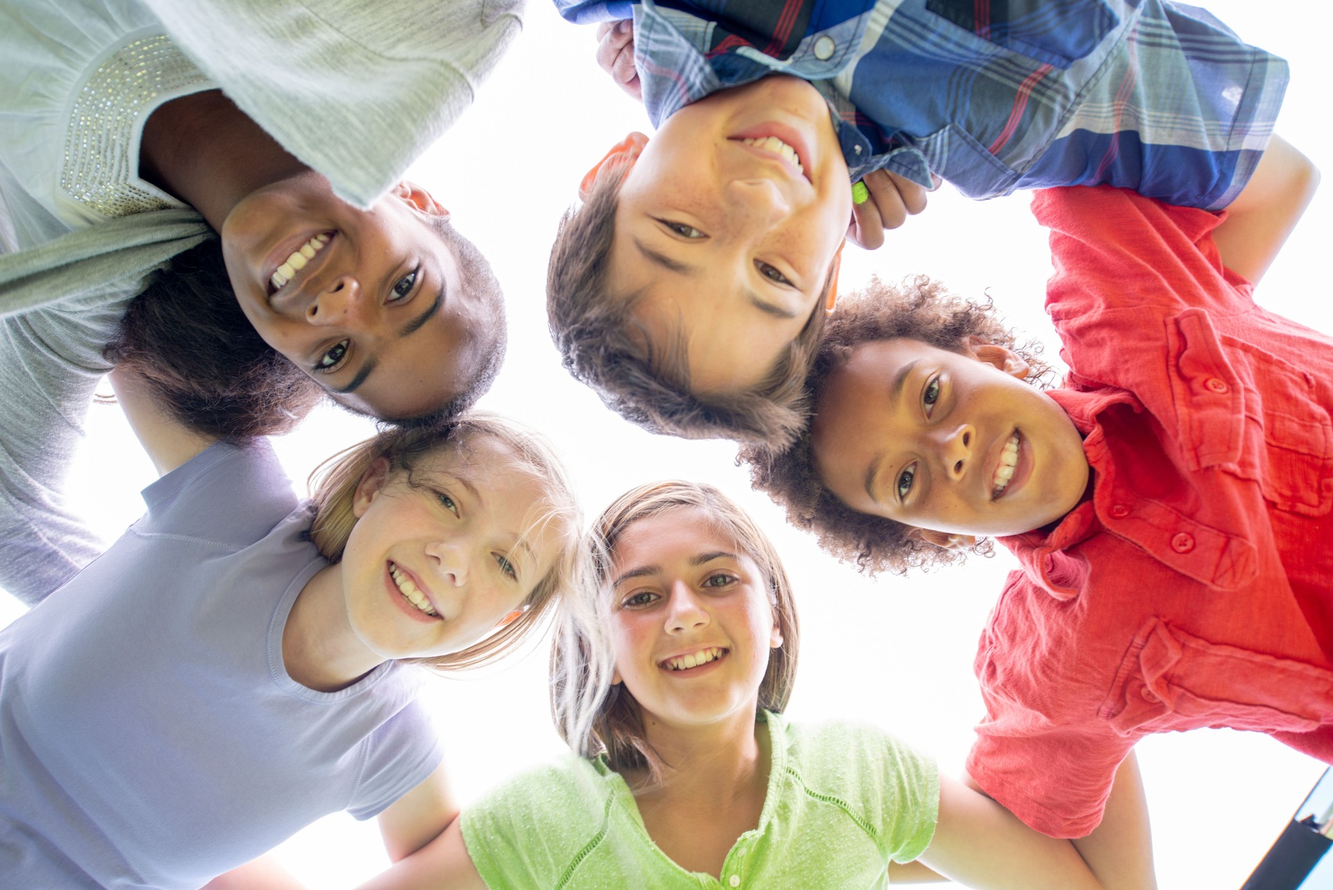 Multi Ethnic Group of Children at Summer Camp